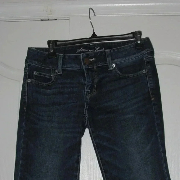 AMERICAN EAGLE Slim Boot Stretch Dark Wash Jeans Size 4 - Picture 2 of 7